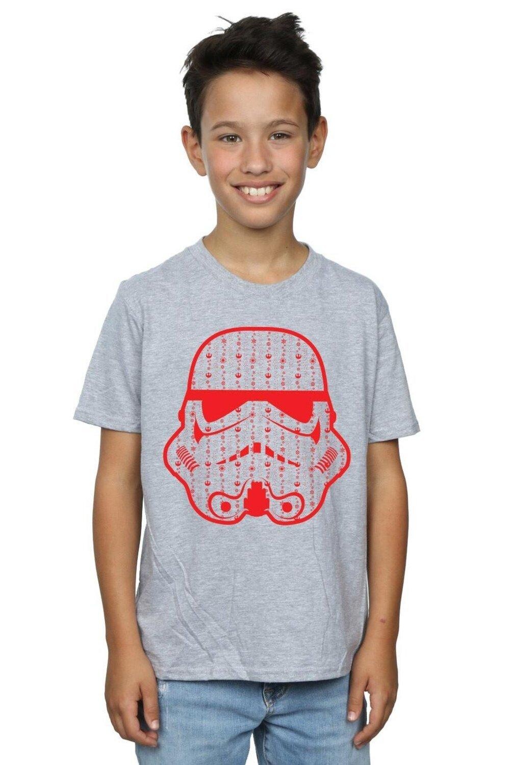 

Футболка «Рождественский шлем штурмовика» Star Wars, серый