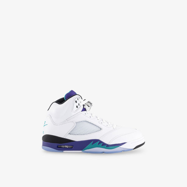 

Кроссовки Jordan Air Jordan 5 Retro кожаные комбинированные, белый