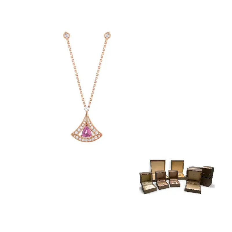 

BVLGARI Кулон 18kt Rose Gold Divas' Dream с бриллиантами и турмалином