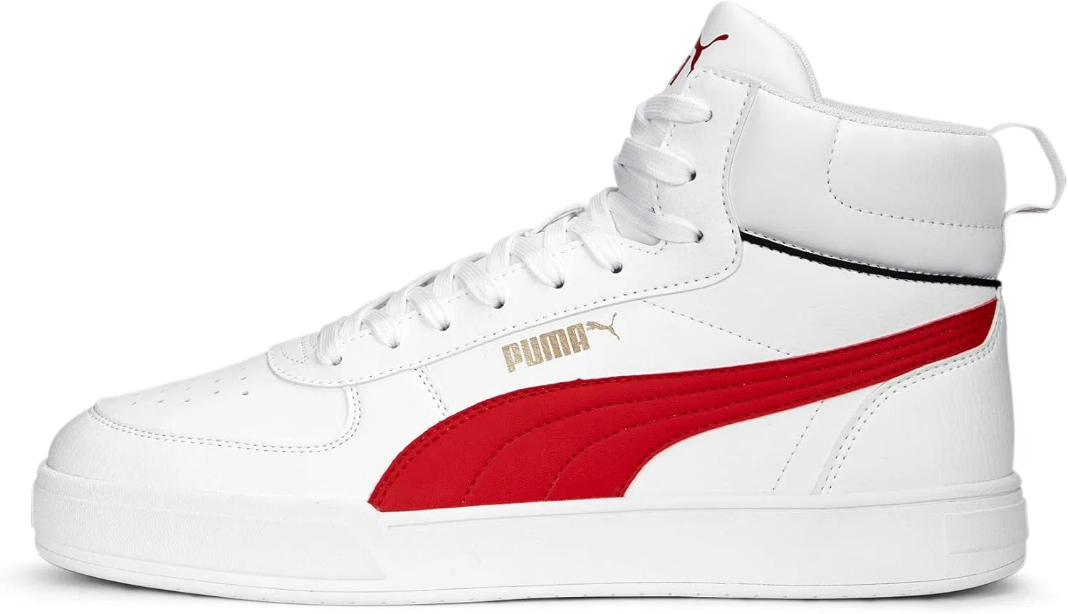 Детские кроссовки Puma Caven 2.0 Mid Trainers, Puma White Puma Black Vapor Grey Puma Gold — фото 3