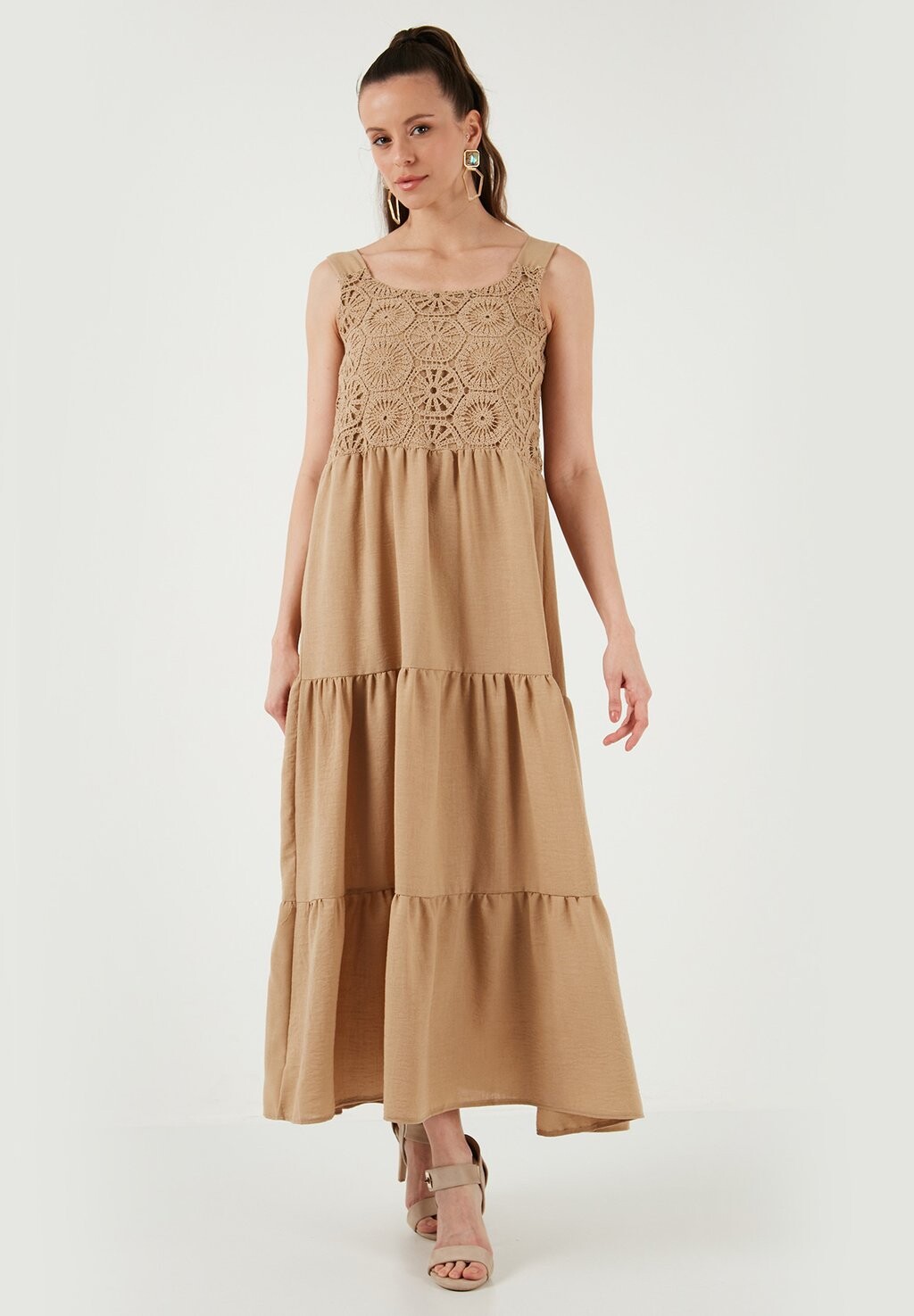 

Длинное платье REGULAR FIT LELA, светло-коричневый