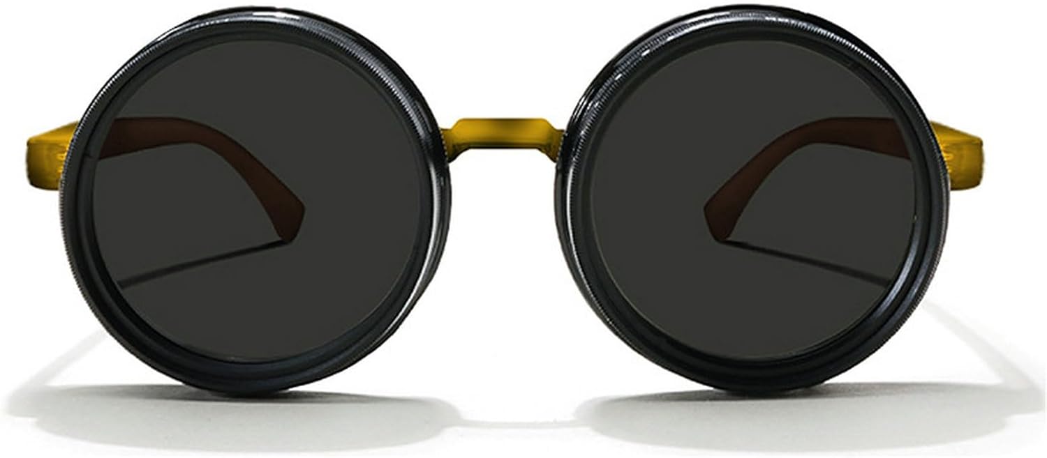 

Регулируемые солнцезащитные очки ручной работы в стиле ретро-панк, круглые, мужские, для рыбалки на открытом воздухе, поляризованные солнцезащитные очки UV400 для вождения, женские mincl, Leopard