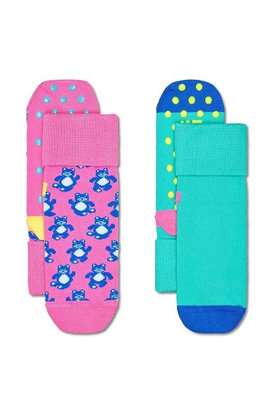 

Детские противоскользящие носки Teddy Bear (2 шт.) Happy Socks, розовый