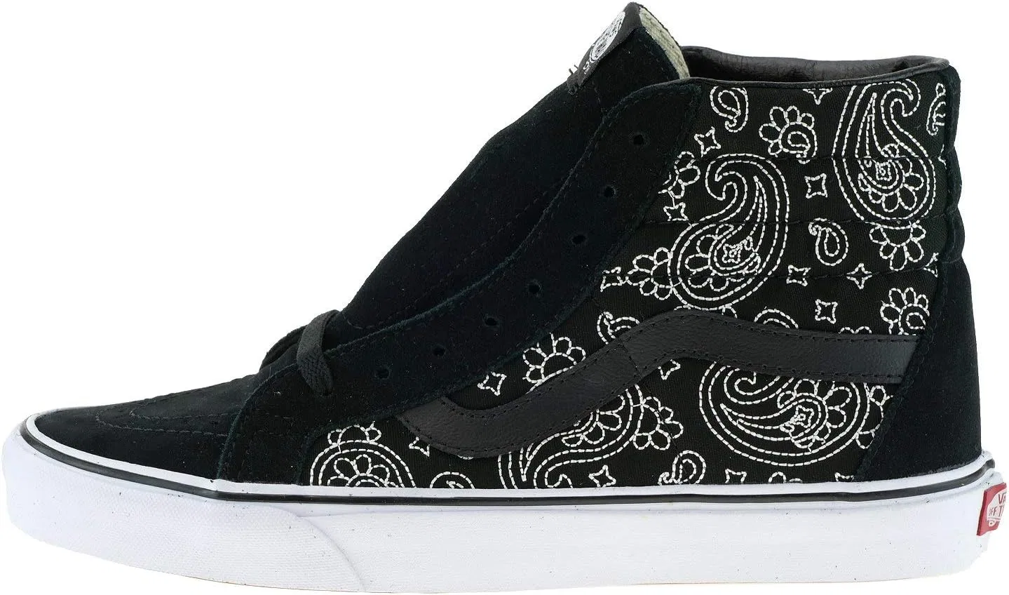 Кроссовки Vans SK8-HI SLIM унисекс для взрослых, Bandana Black White — фото 2