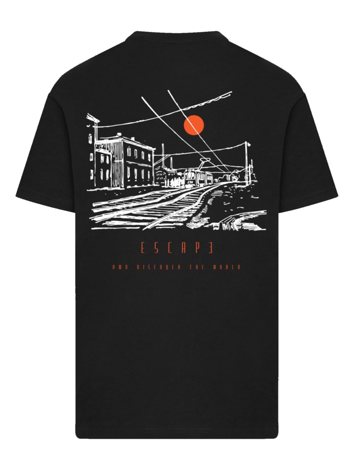 

Футболка Escape Discover the World Town Train Station черного цвета F4NT4STIC, Черный, Футболка Escape Discover the World Town Train Station черного цвета F4NT4STIC