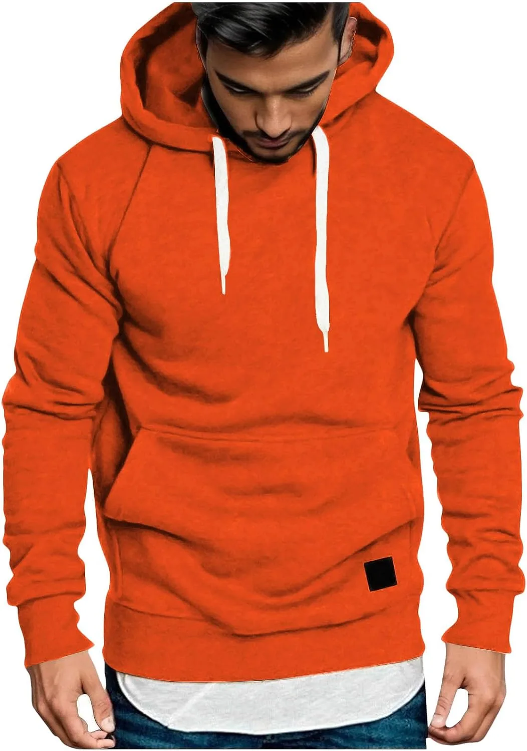 

Мужской худи с флисовой подкладкой и карманом-кенгуру AGWOLF