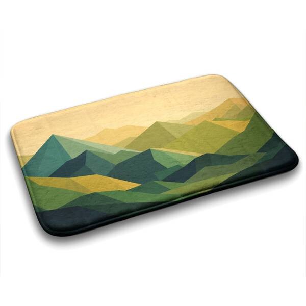 

Коврик для ванной Tulup Geometrische Berge, 90x1x90 см, желтый