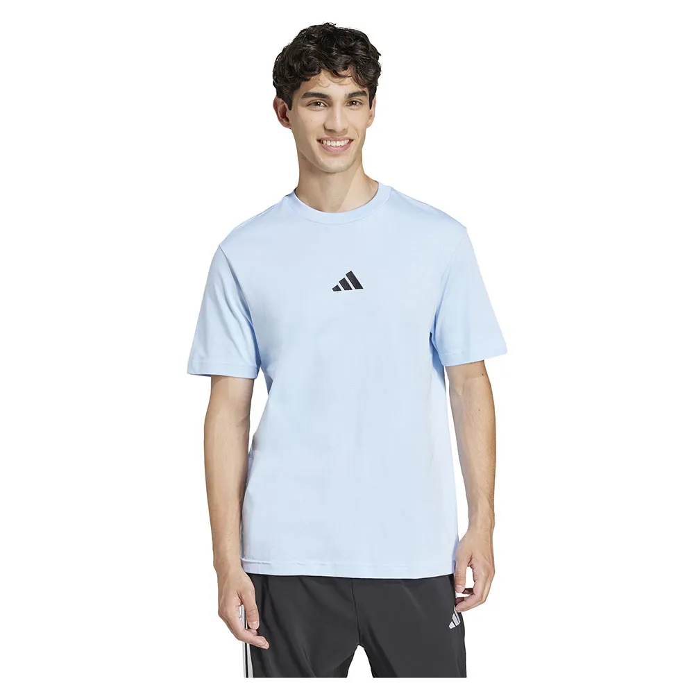 

Футболка с коротким рукавом adidas Essentials Small Logo Single Jersey, синий