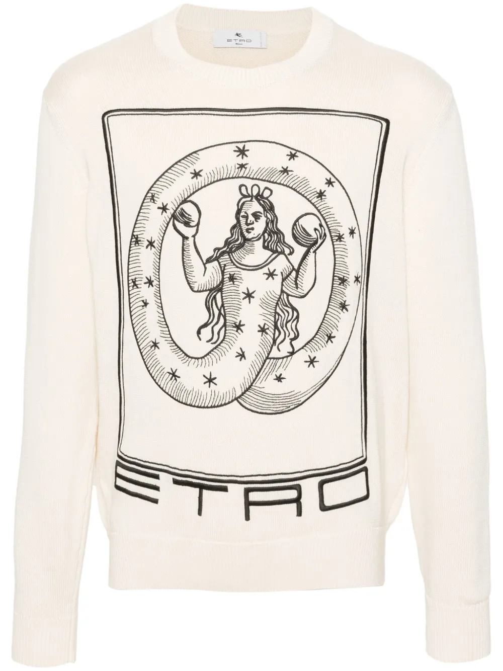 

Джемпер с вышивкой ETRO, нейтральный
