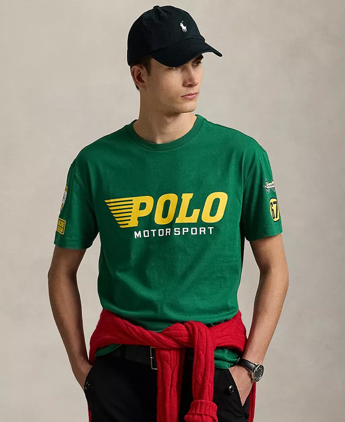 

Мужская футболка с принтом Classic-Fit из джерси Polo Ralph Lauren, зеленый