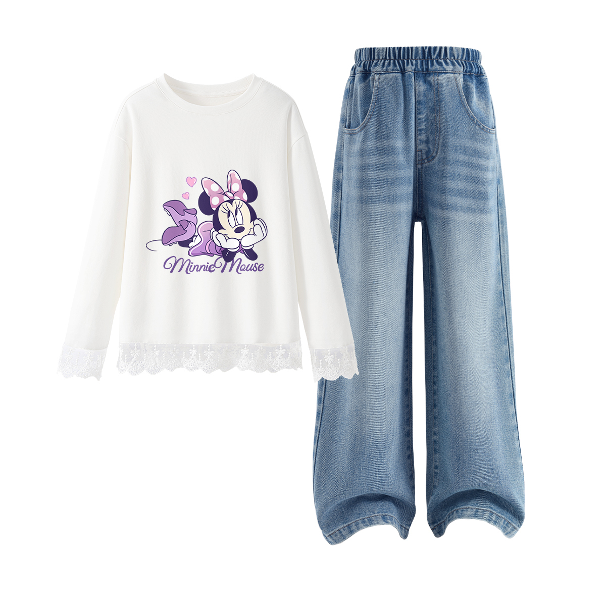 

Детская повседневная спортивная одежда Disney, светло-голубой