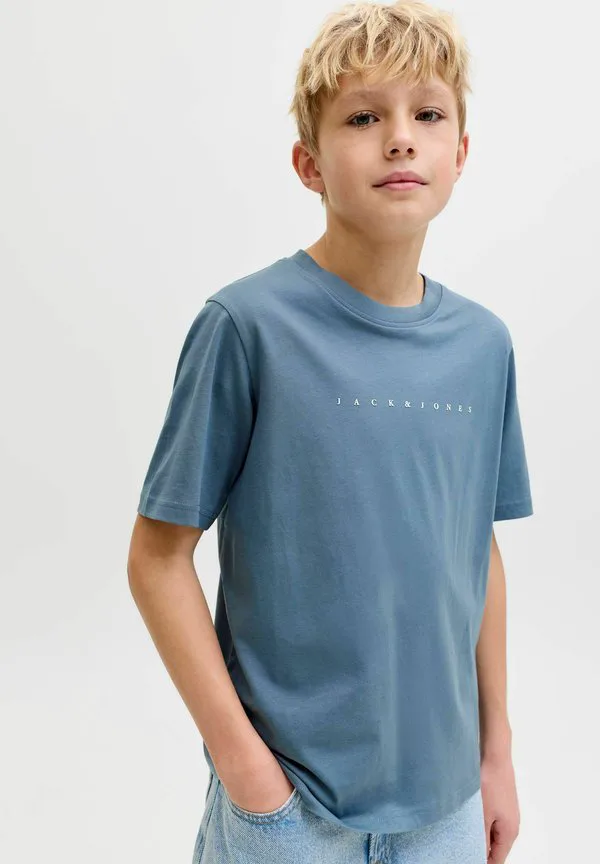 Футболка jjestar с принтом ss Jack & Jones Junior, Blue Mirage — фото 4