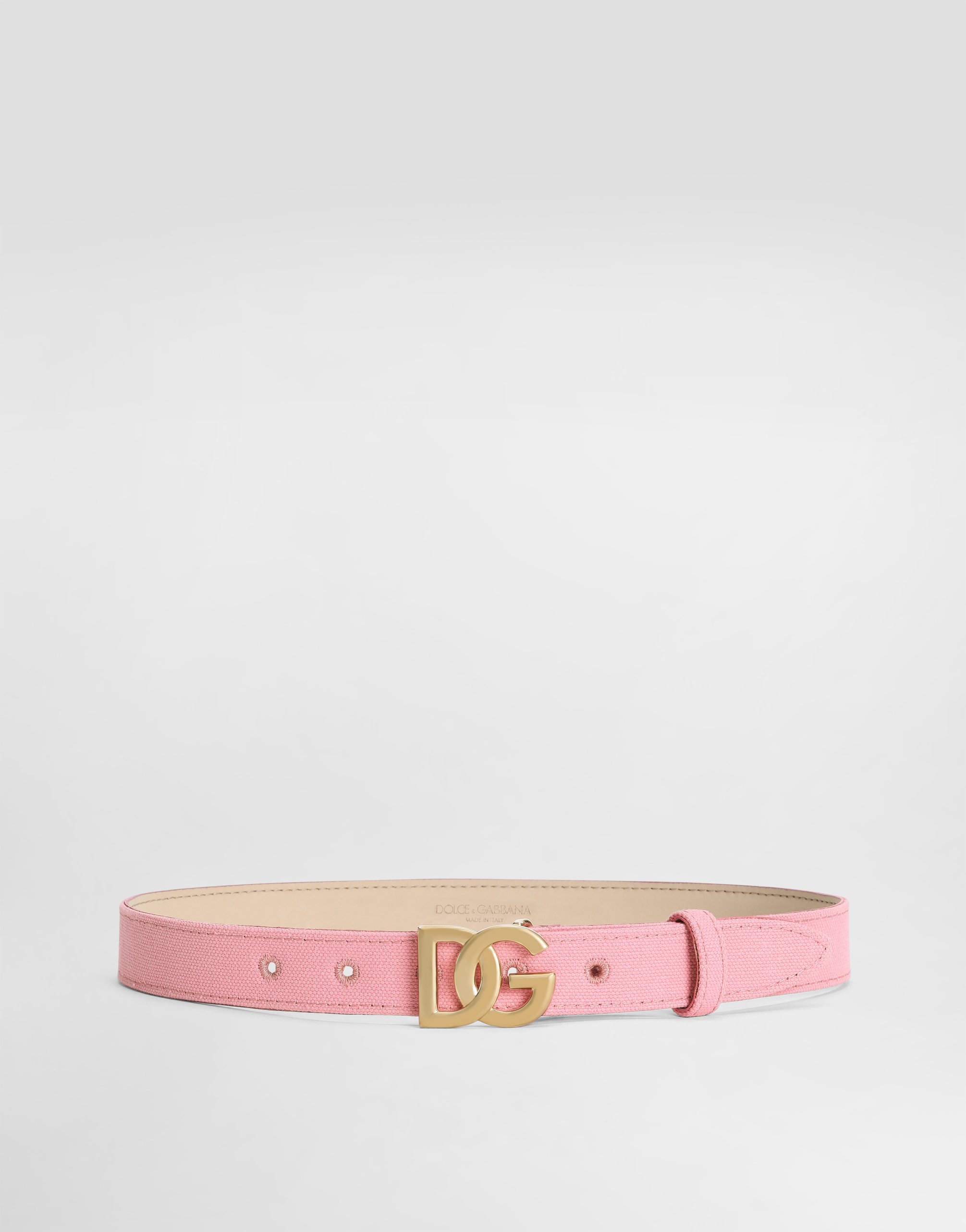 

Холщовый ремень с логотипом dolce&gabbana Dolce & Gabbana, розовый