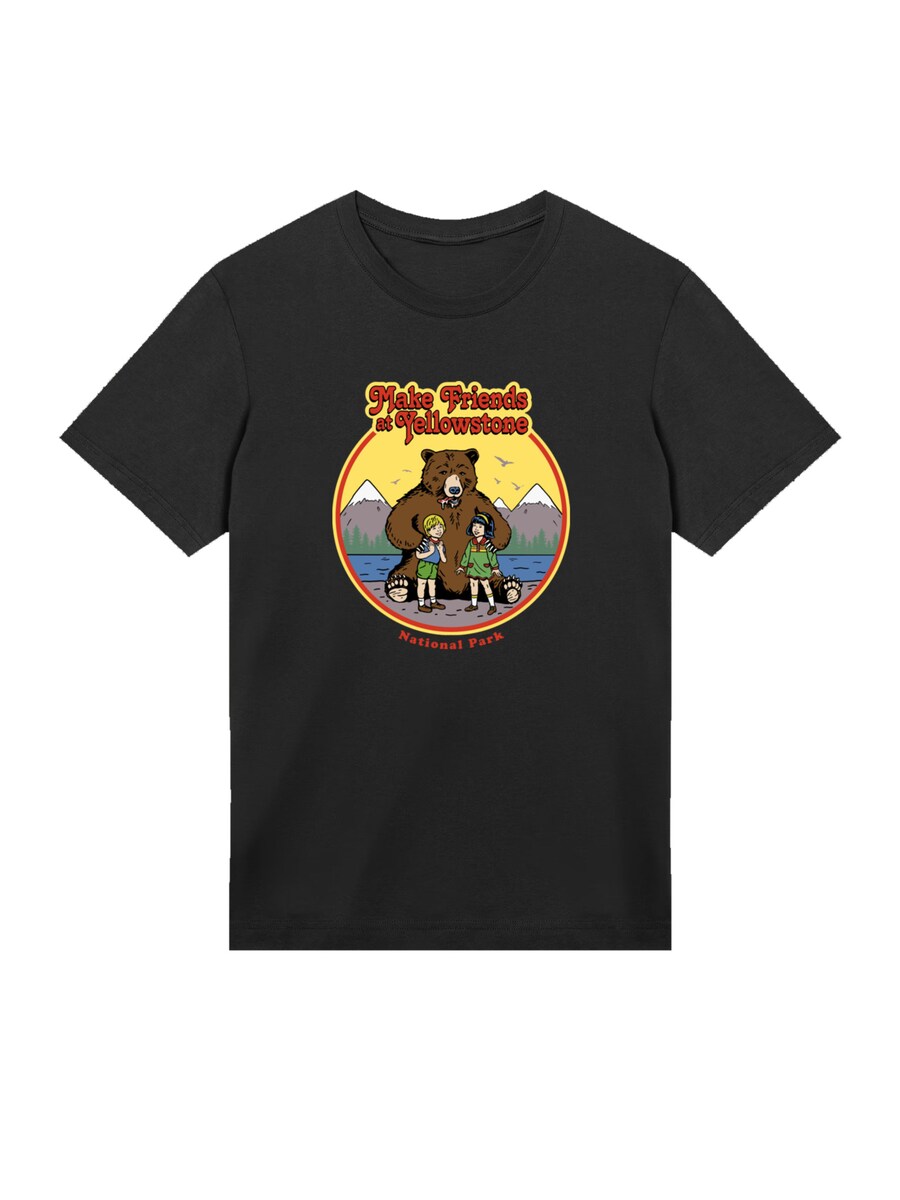 

Рубашка F4NT4STIC US National Parks Make Friends At Yellowstone, черный