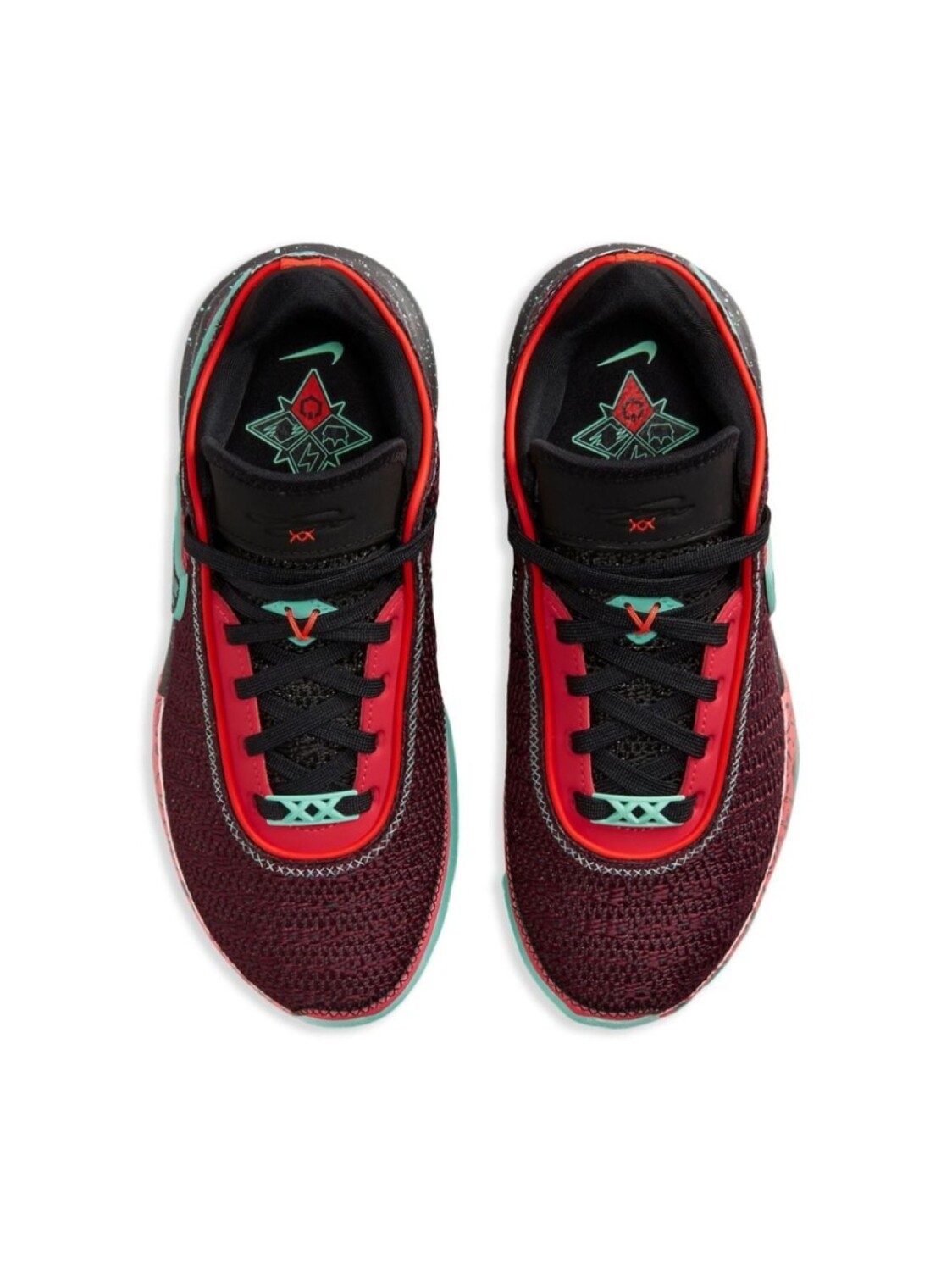 Nike Kids кроссовки LeBron 20 "Night Maroon", красный — фото 2