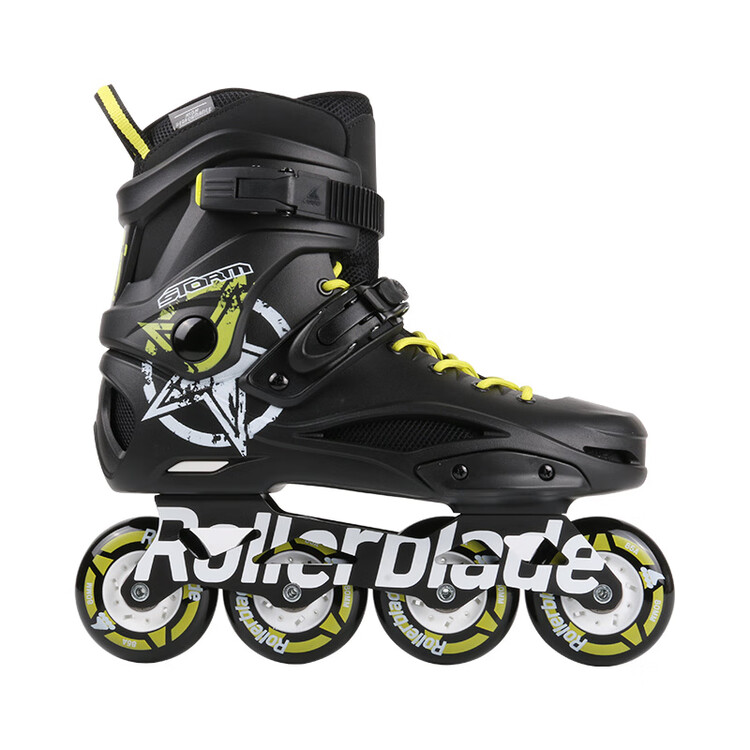 

RollerBlade Роликовые коньки STORM, черные с неоново-желтым, размер 36.5