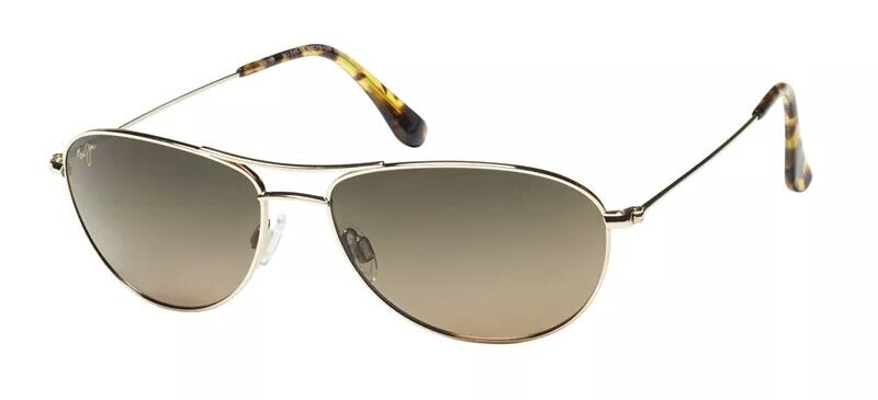 

Поляризованные солнцезащитные очки-авиаторы Maui Jim Baby Beach, золотой