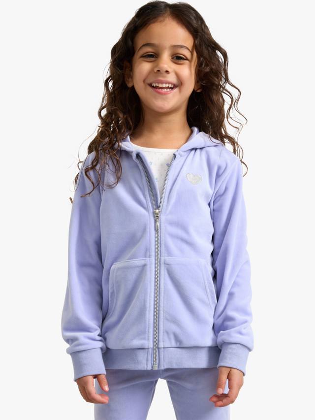 

Детская велюровая толстовка с капюшоном Lindex, Light Blue