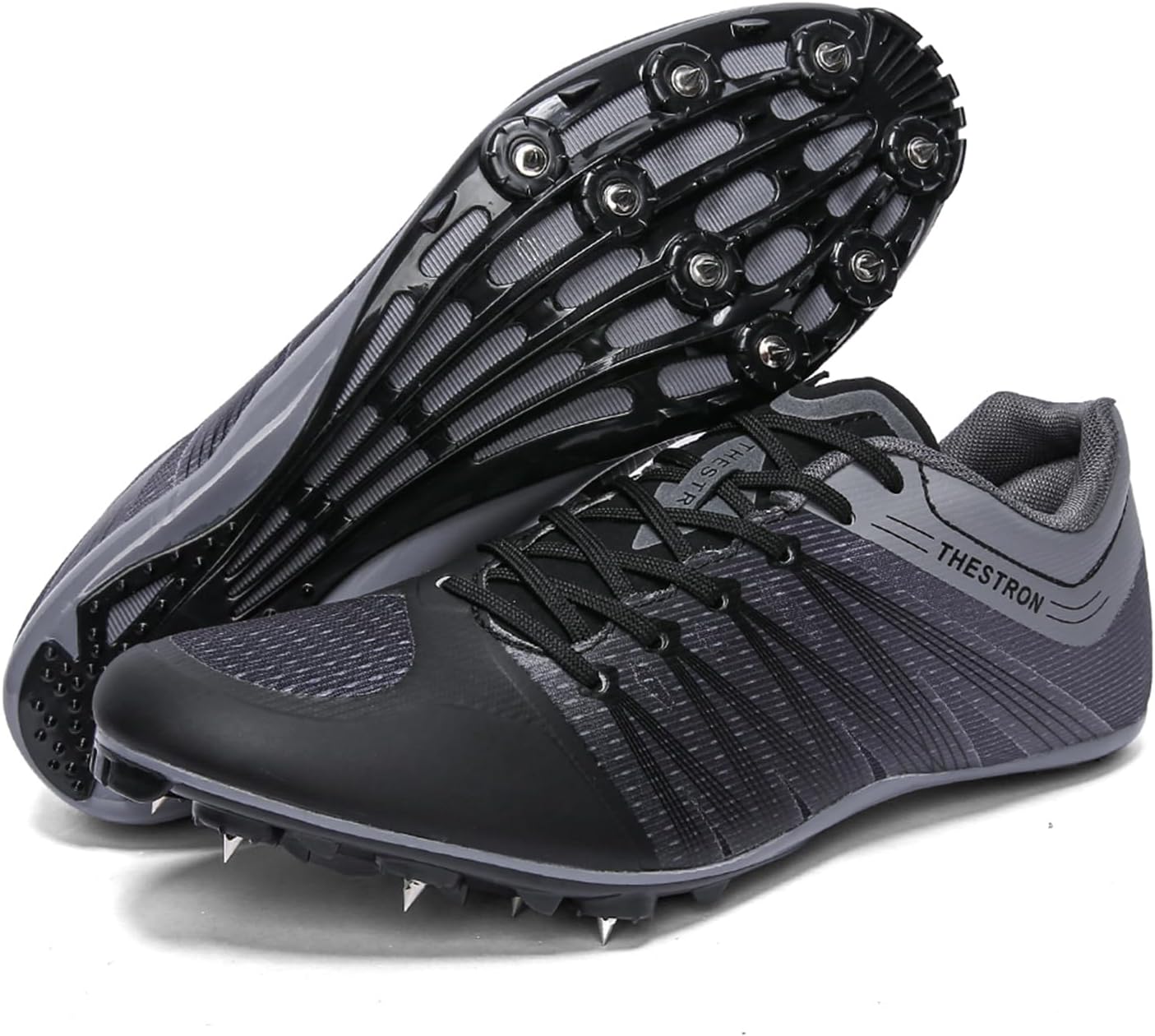 

Легкоатлетические кроссовки Zakey для мужчин, женщин и детей, шиповки для бега, прыжков и соревнований, профессиональные беговые шиповки для девочек и мальчиков, серый