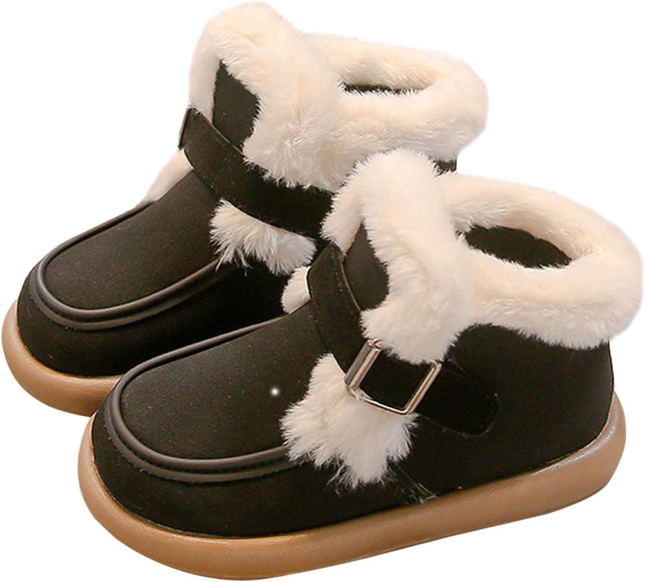 

Девочкам Платформенные Сноубутсы Зимние Ботинки Меховые Снежные Ботинки Лодыжковые Ботиночки Пушистые Теплые Ботинки Для Малышей С Простой Надевкой Generic, Black