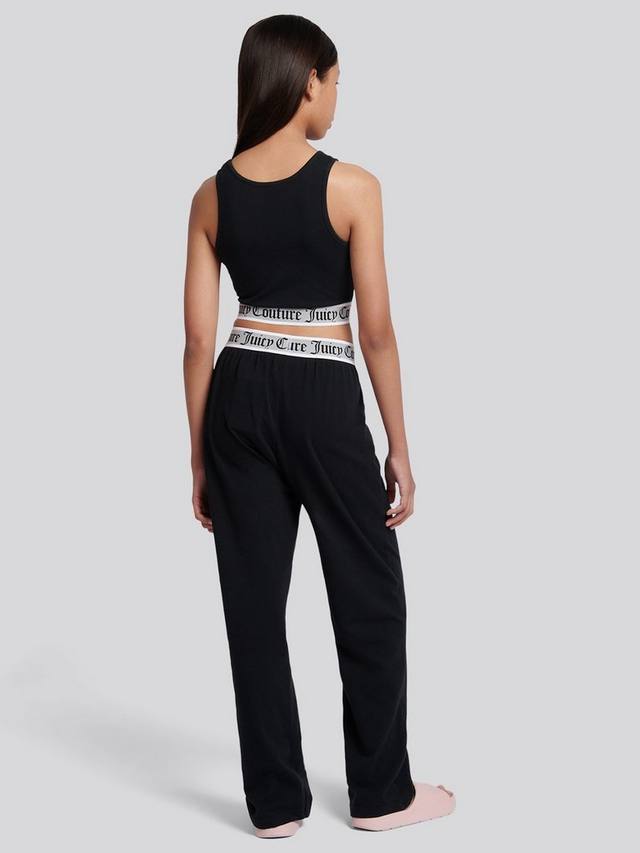 Детский сет из кроп-топа и шорт для отдыха Juicy Couture, Black — фото 2