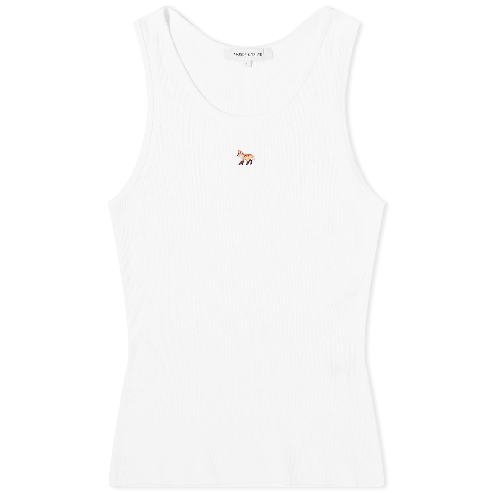 

Жилет Maison Kitsune Baby Fox Ribbed Tank Vest, белый