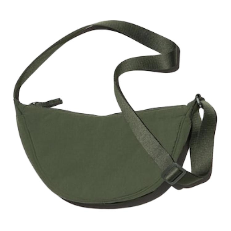 

UNIQLO Нейлоновая кроссбоди сумка мини женская темно-зеленая, Dark Green