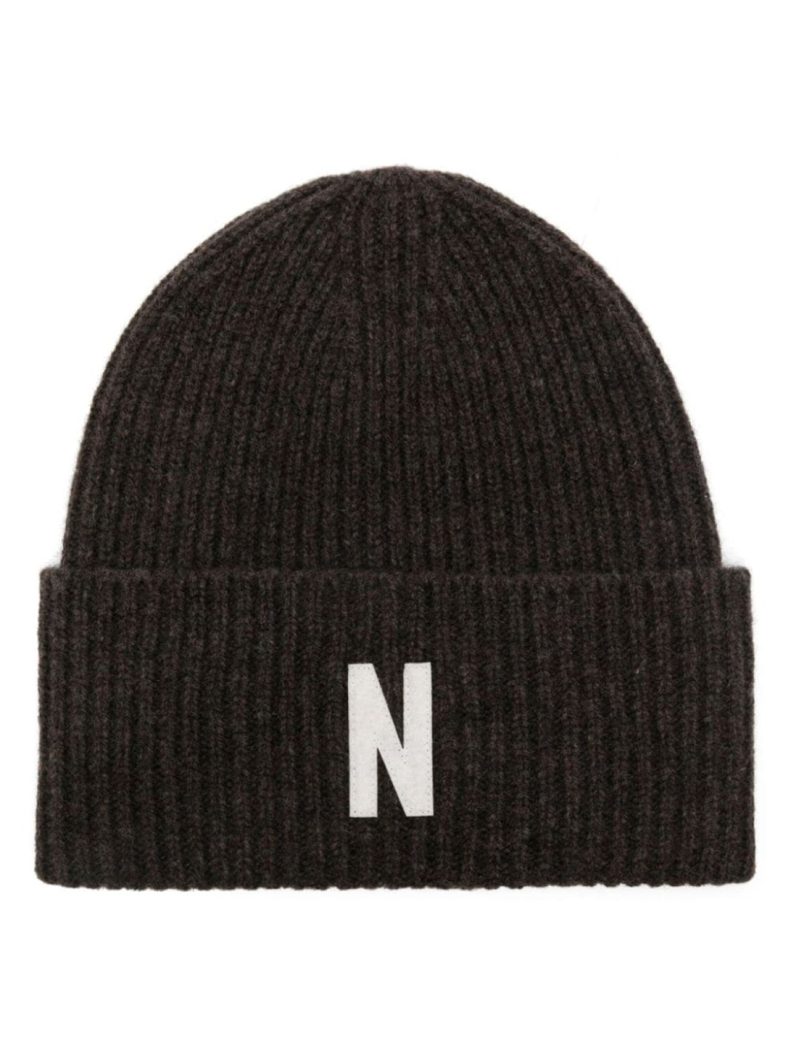 

Norse Projects шапка бини с нашивкой-логотипом, коричневый