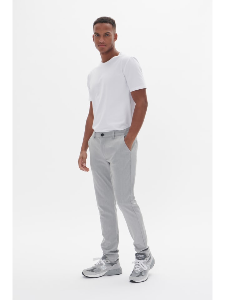 

Matinique Повседневные брюки MAjens прямого кроя, светло-серый меланж