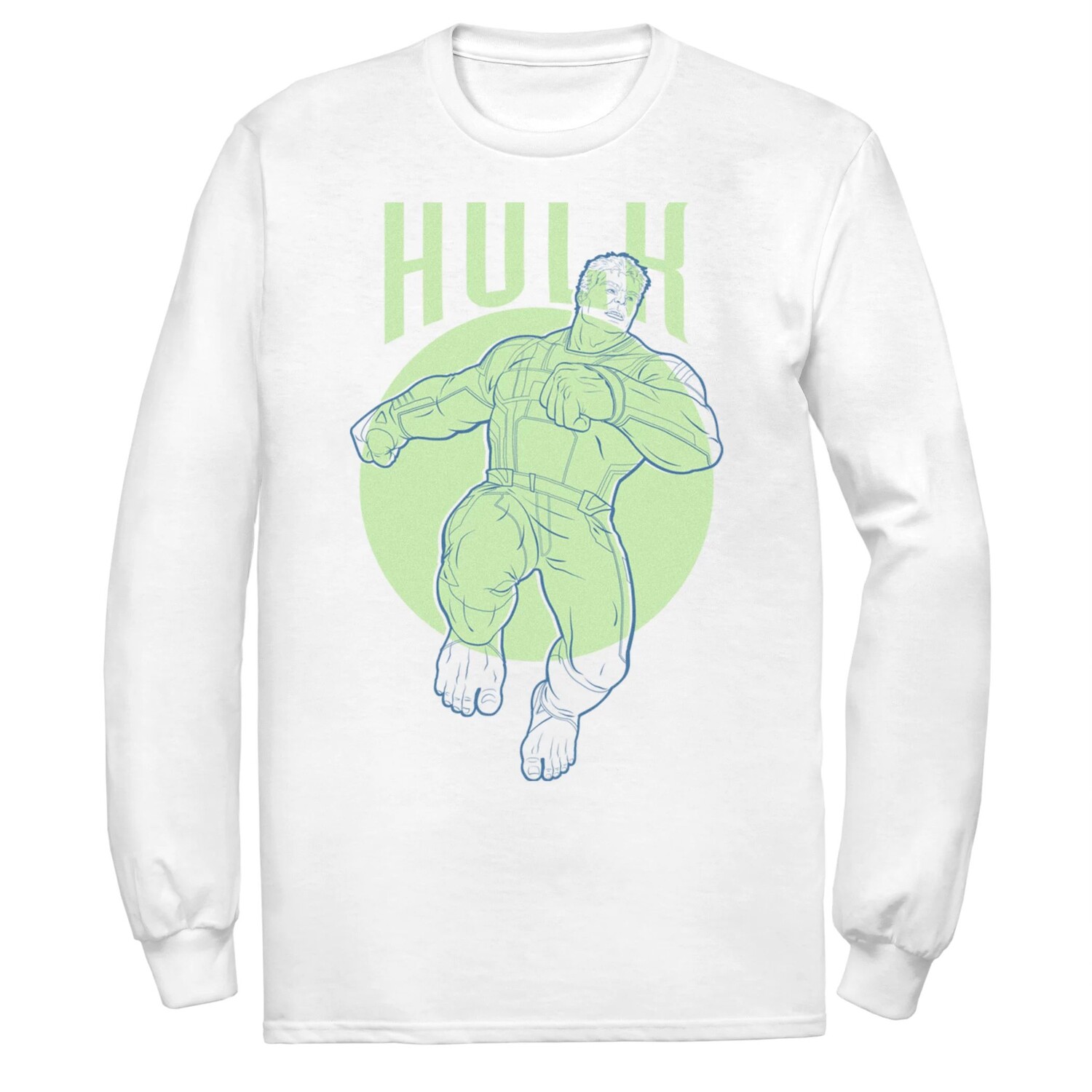 

Мужская футболка с контуром Marvel Hulk Licensed Character