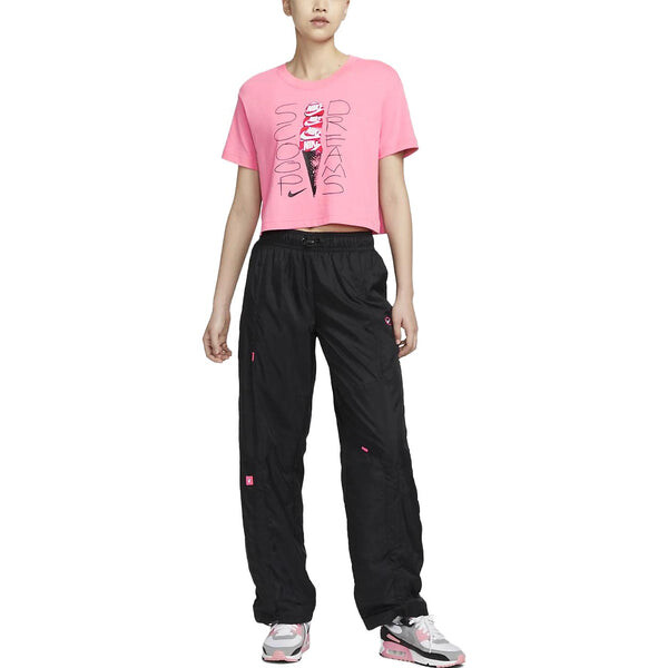 Футболка (WMNS) Nike Short Sleeve T-Shirt 'Pink', розовый — фото 3