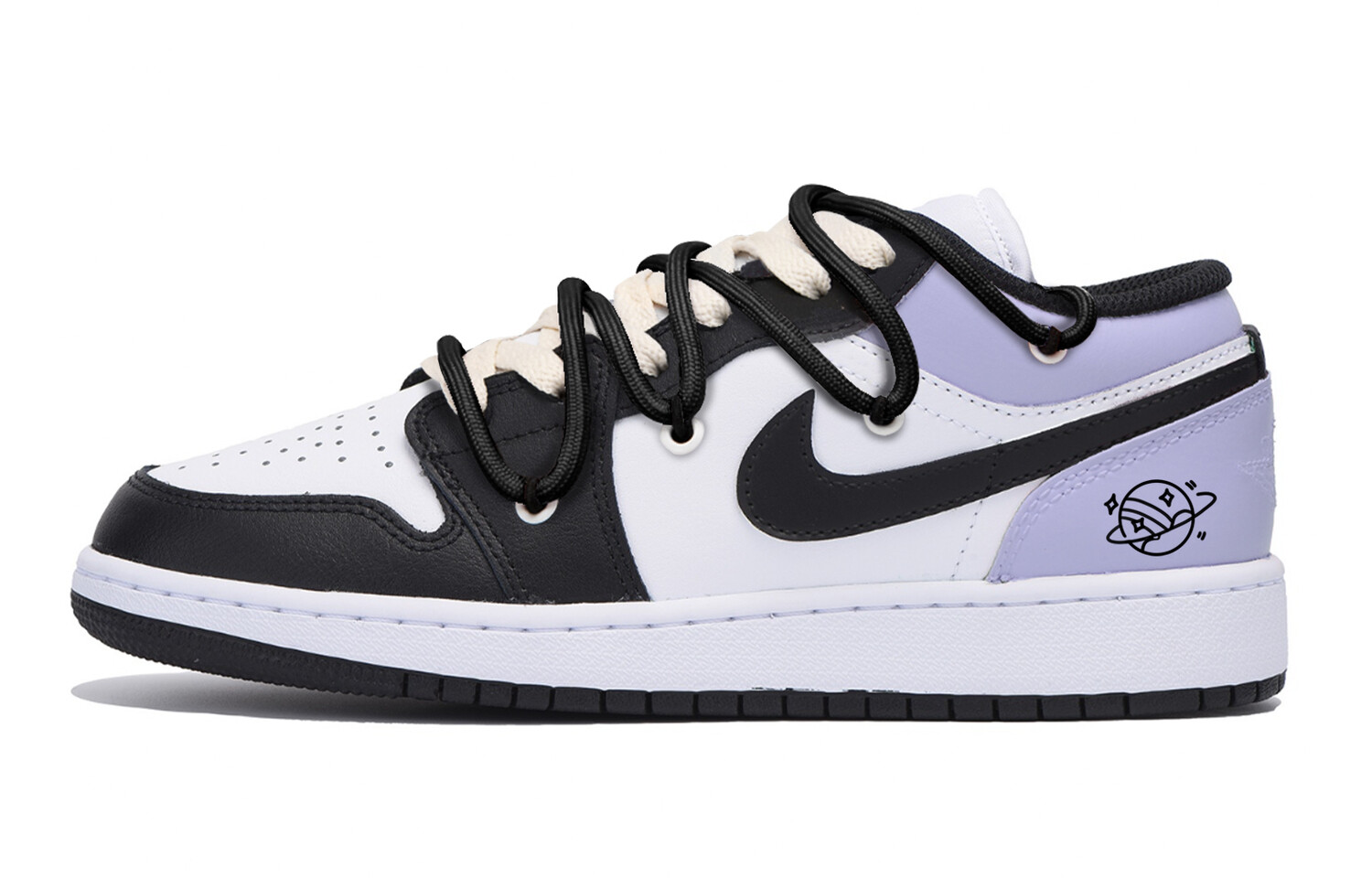 

Баскетбольные кроссовки Air 1 Vintage женские с низким верхом, черный/фиолетовый Jordan