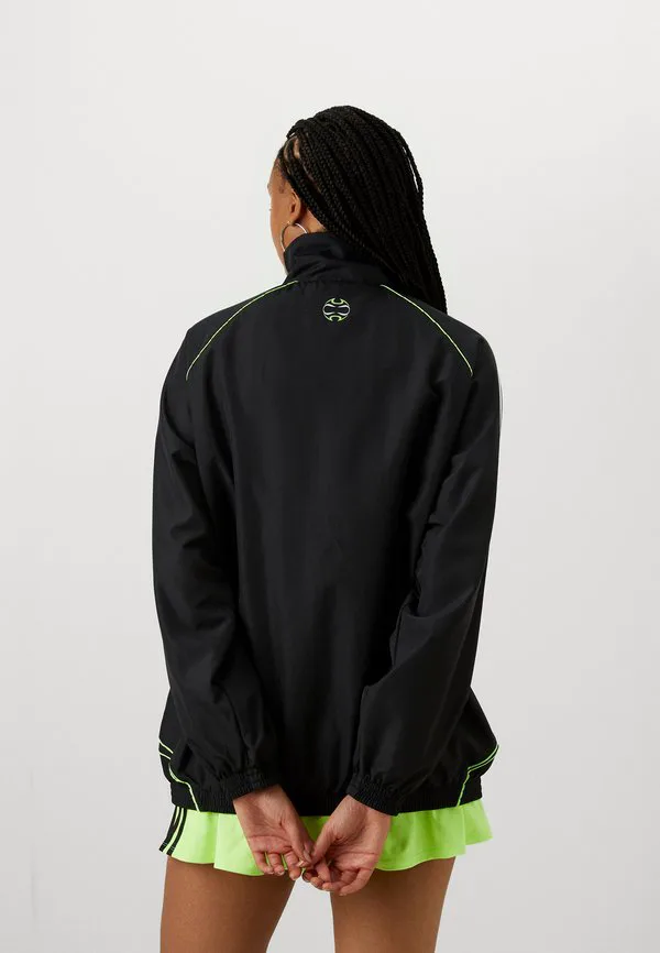 Легкая куртка teamgeist adicolor Adidas Originals, Black/Signal Green — фото 4