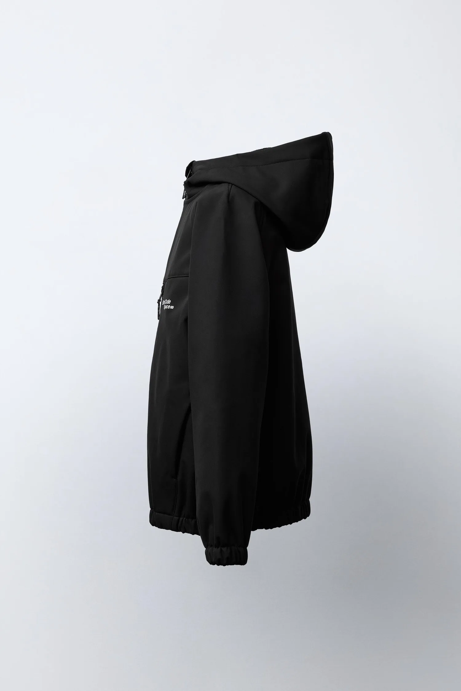 Водоотталкивающая техническая куртка с капюшоном Zara, черный — фото 3