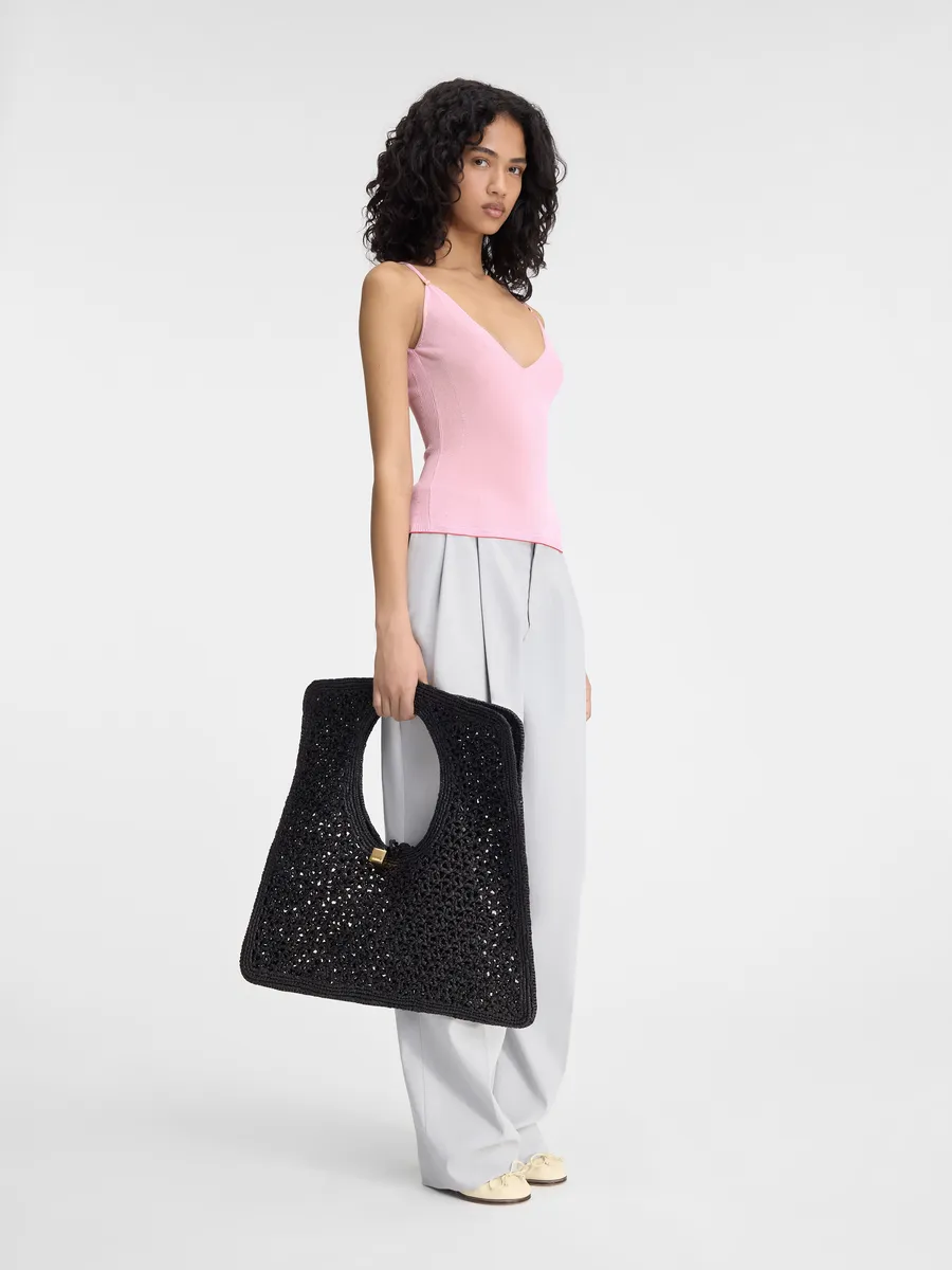 

Прозрачная майка Ла Спаллина Jacquemus, розовый