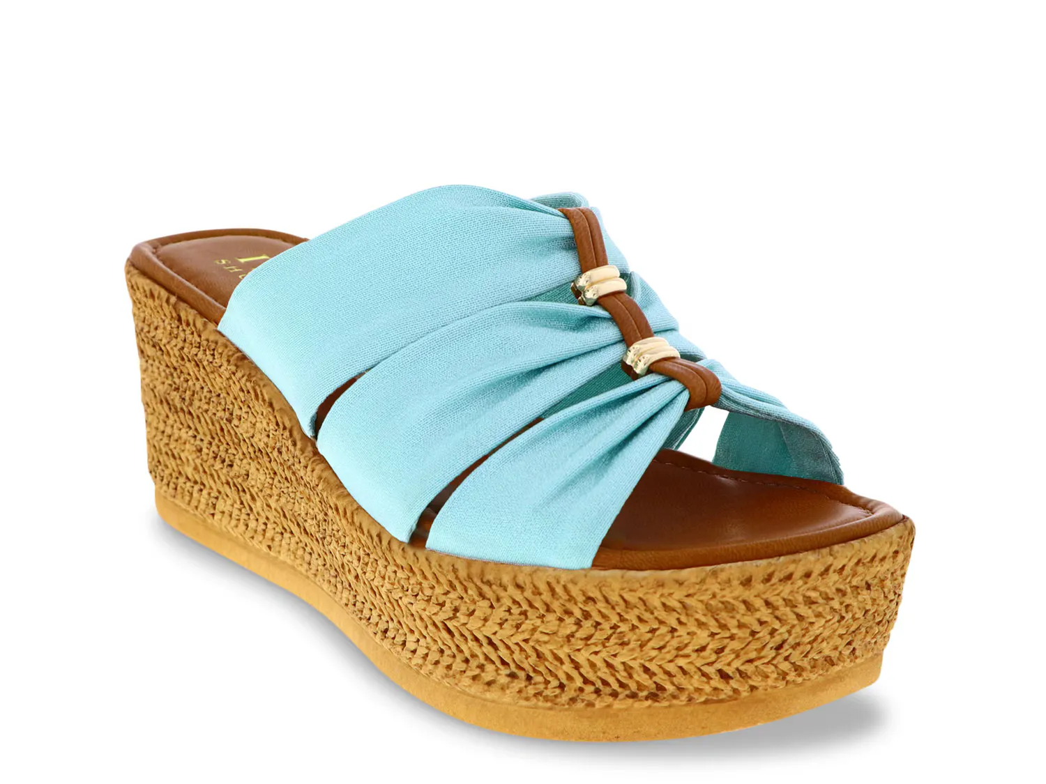Сандалии Amayra Wedge Sandal Italian Shoemakers, светло-голубой