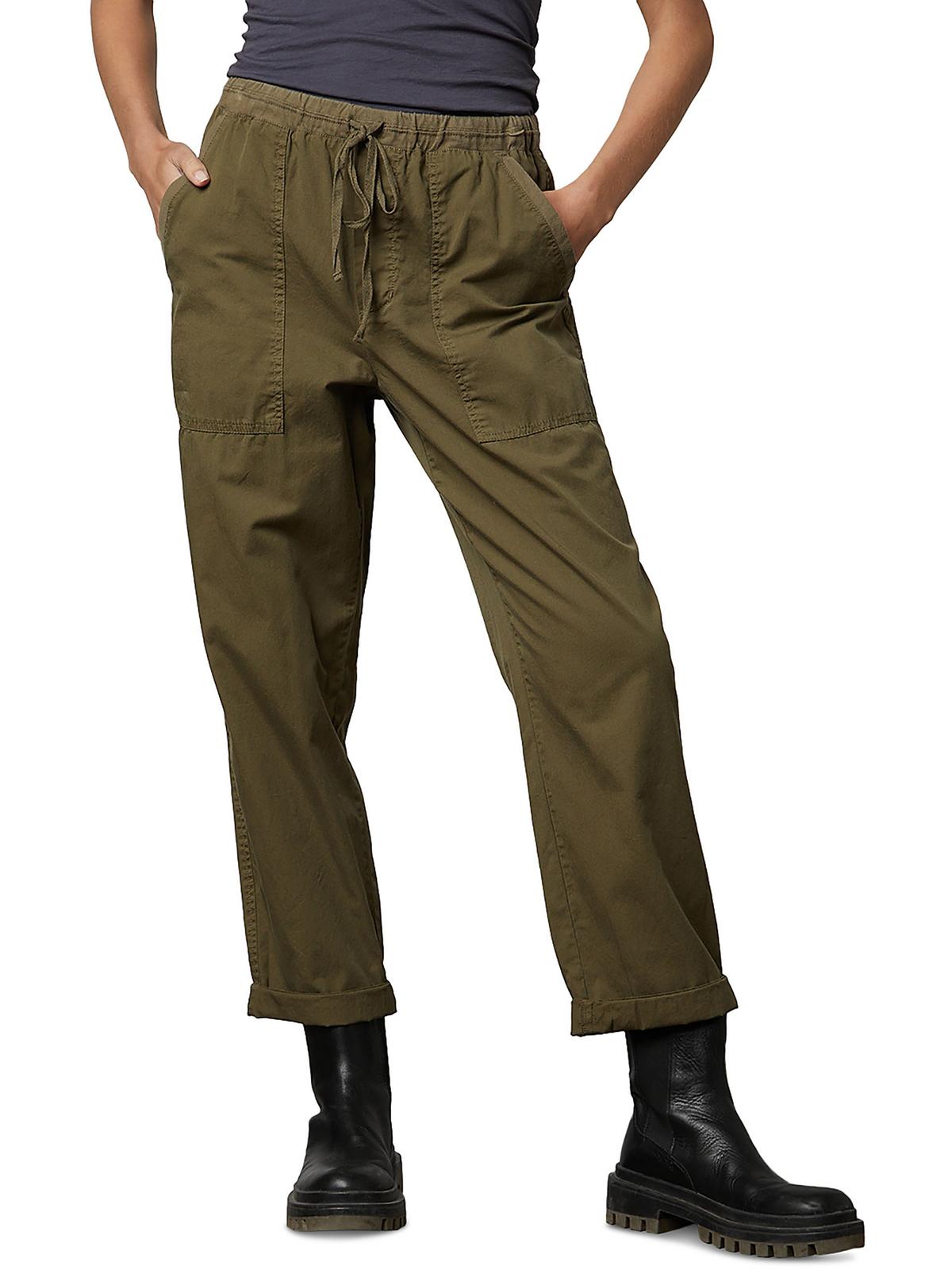 

Женские узкие брюки из твила длиной до щиколотки Velvet, цвет hunter green
