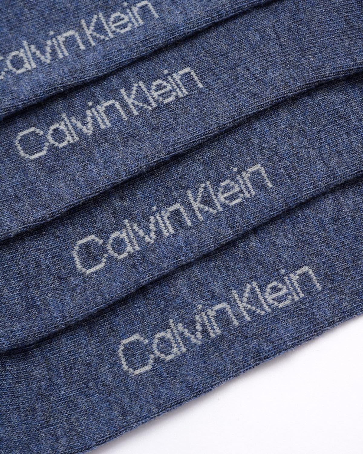 Мужские носки Calvin Klein под наряд - 8 пар дышащих рабочих носков из хлопковой смеси для мужчин, для повседневного делового и официального ношения, Blue Argyle — фото 4