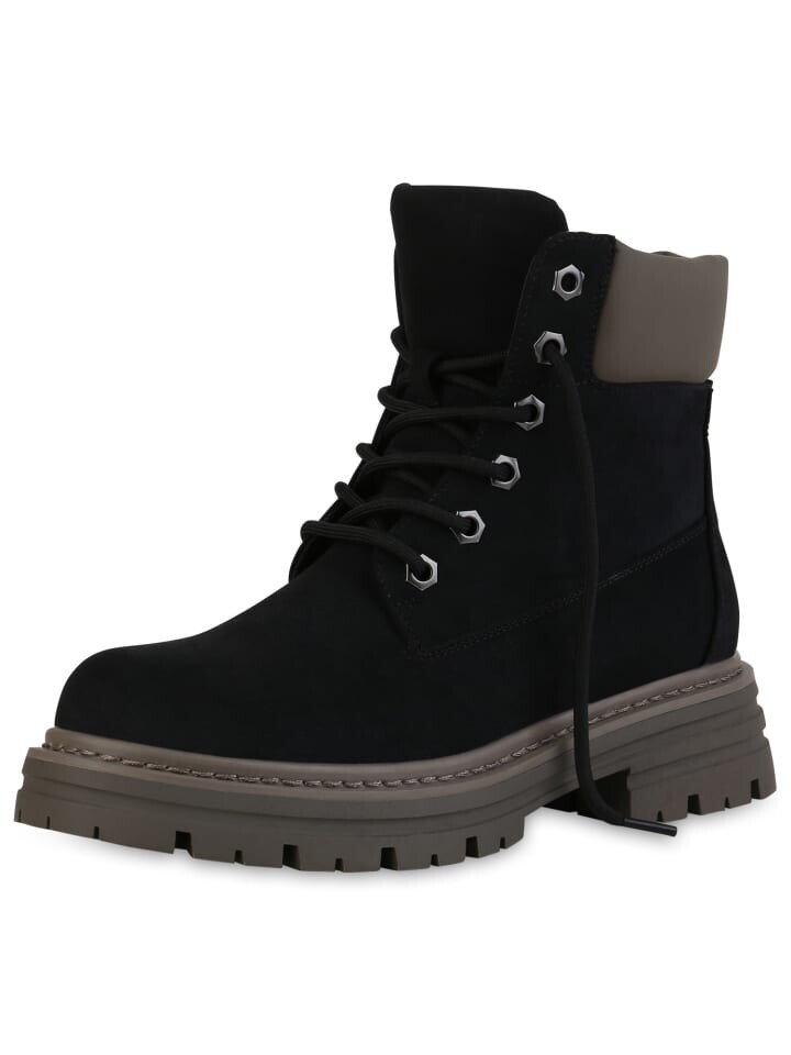 Ботильоны VAN HILL Worker Boots Eleanor, черный
