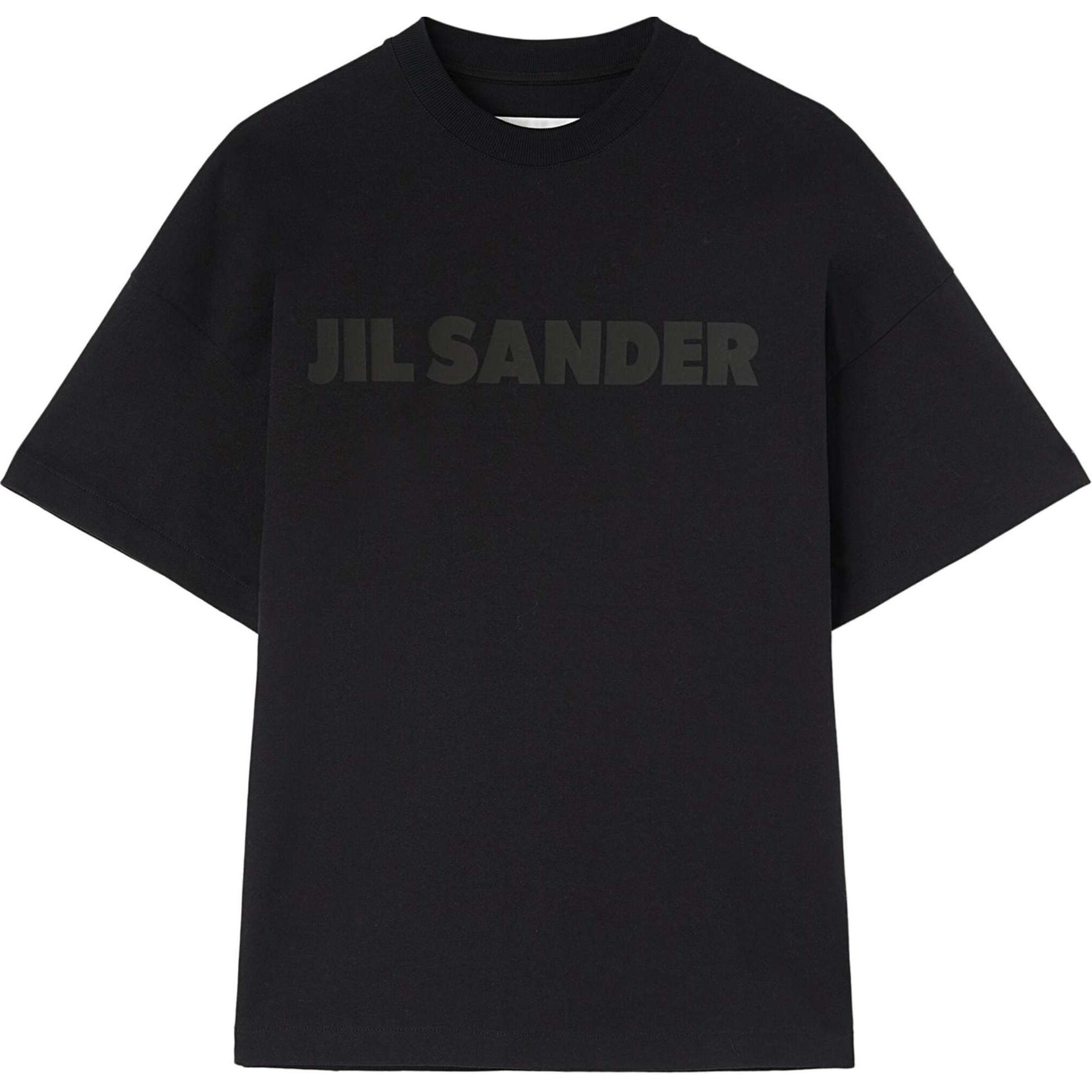 

Футболка с логотипом JIL SANDER, черная
