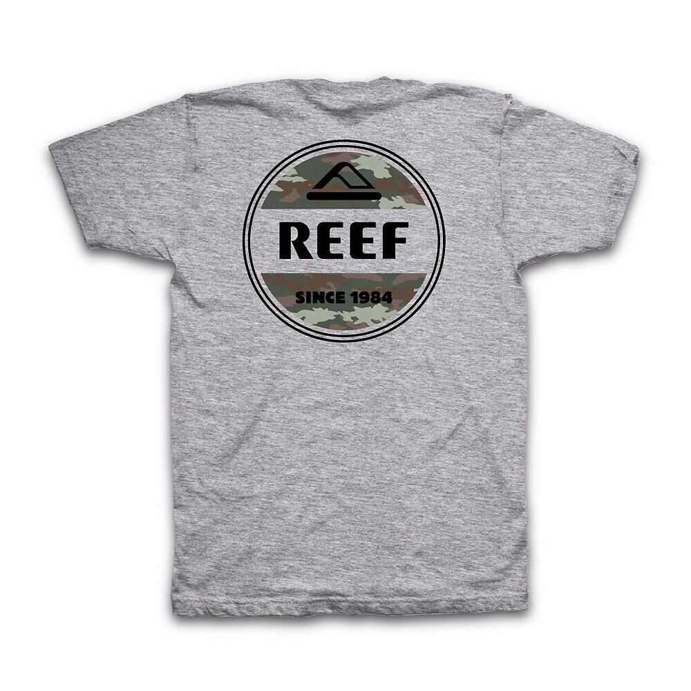 

Мужская футболка с рисунком REEF Sarge, цвет Heather Grey