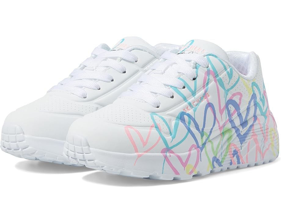 

Кроссовки SKECHERS KIDS J goldcrown:Uno Lite - Spread The Love 314064L, цвет White/Pink/Turquoise