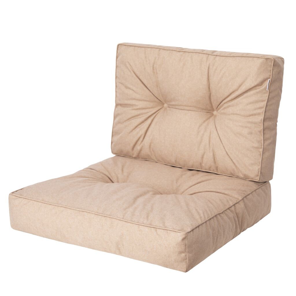 

PillowPrim, поддон, подушка для стула, стул из ротанга, садовый, подушка, подушка для сиденья, подушка для стула, мебель из ротанга, синие листья, 60 x 60 см Stanis³aw Jurga, бежевый