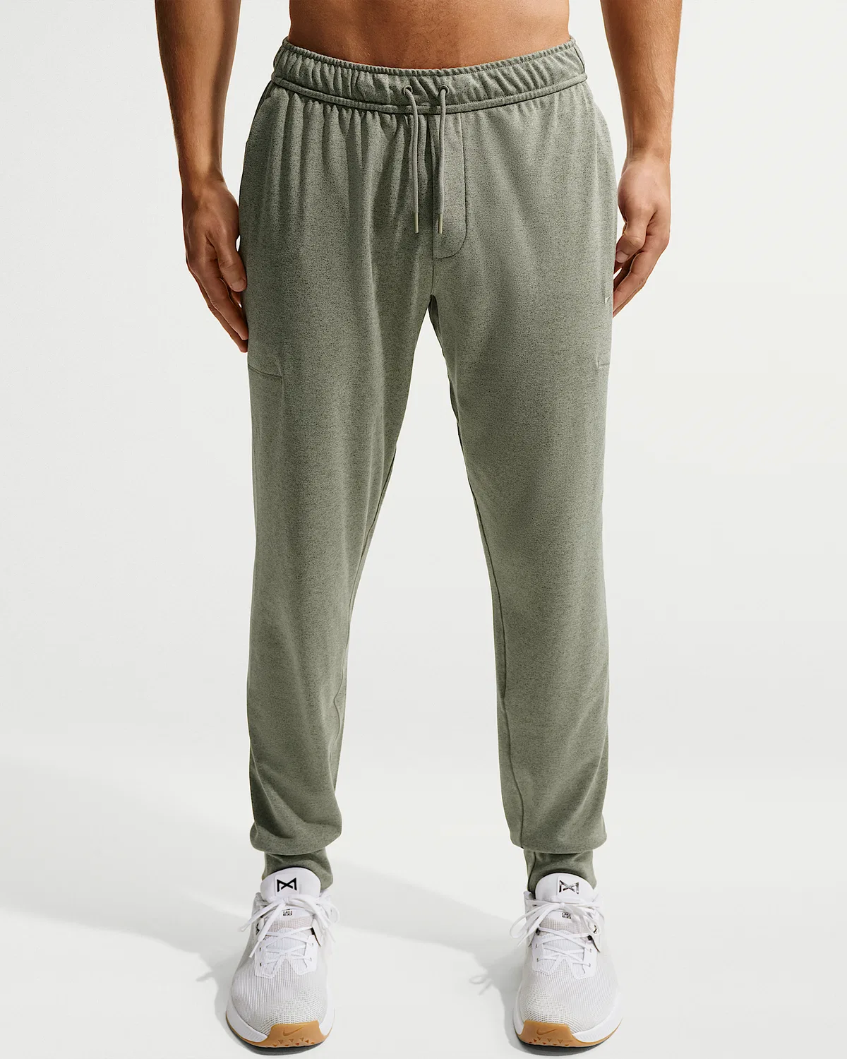 Мужские спортивные штаны Nike Primary NanoKnit Dri-FIT с защитой от УФ, Light Army/Medium Olive/Heather/Light Army — фото 2
