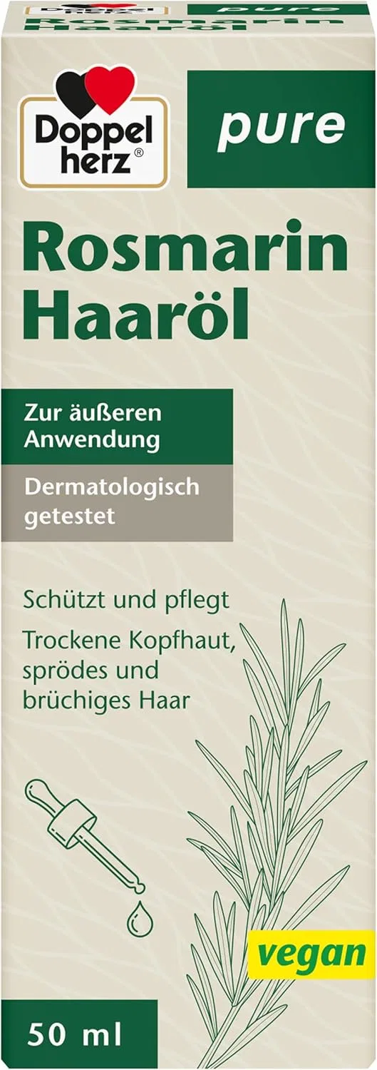 Масло для волос Doppelherz Pure Rosemary с розмарином, касторкой и миндалем (50 мл) Doppelherz
