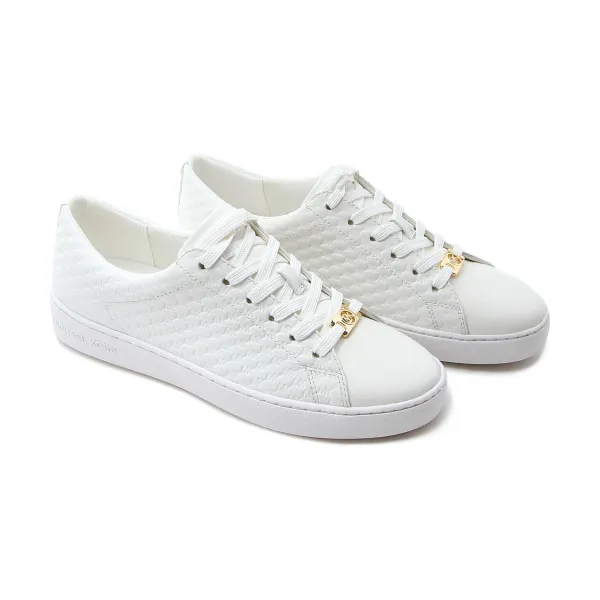 Кожаные спортивные туфли Keaton на шнуровке Michael Kors, белый — фото 2