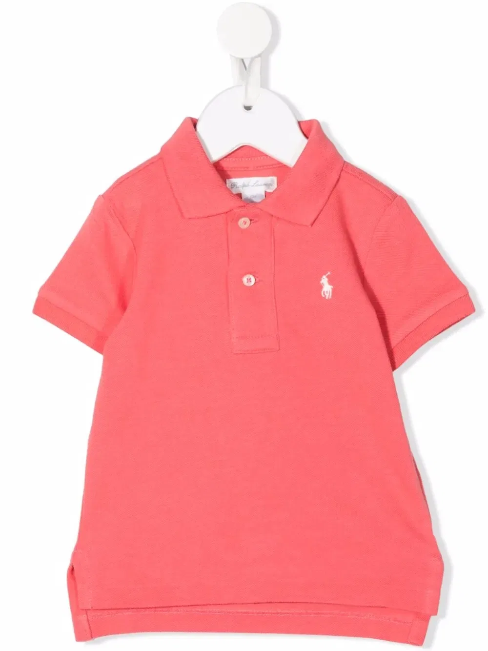 Поло с вышитым логотипом и короткими рукавами Polo Ralph Lauren Kids, розовый