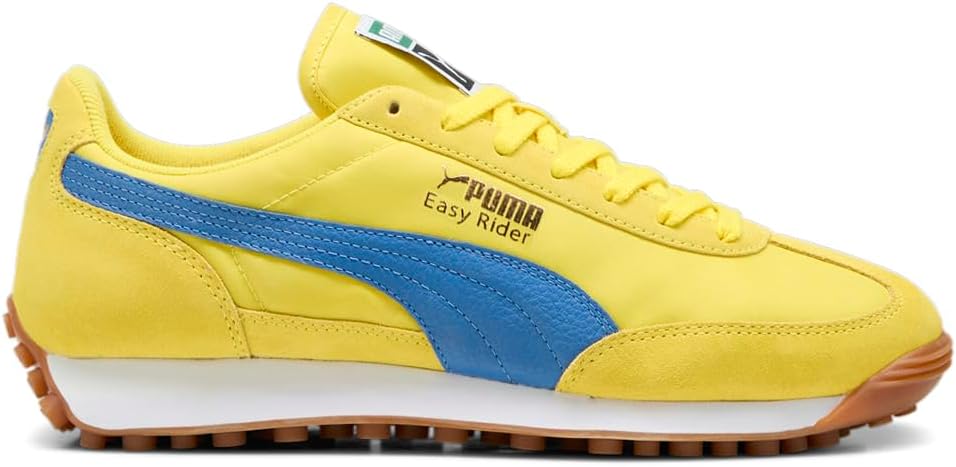 

Мужские кроссовки PUMA Easy Rider Vintage на шнуровке, повседневные - желтые