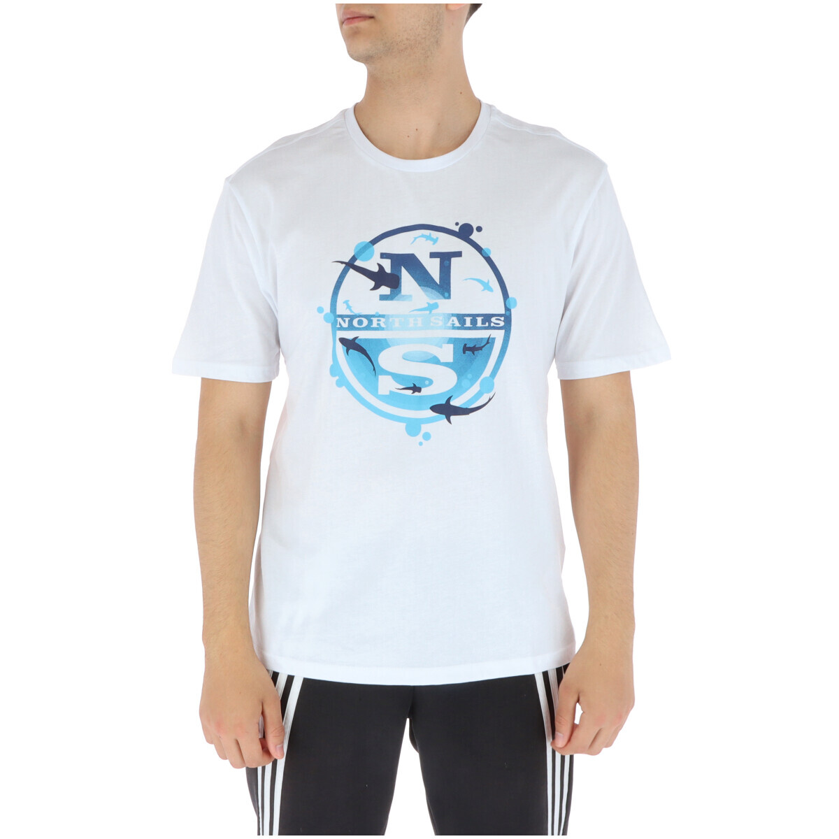 

Футболка мужская North Sails с фирменным принтом, белый