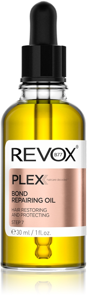 

Восстанавливающее масло Plex Bond. Шаг 7. Питательное масло для блеска и мягкости волос. Revox B77, 30 мл